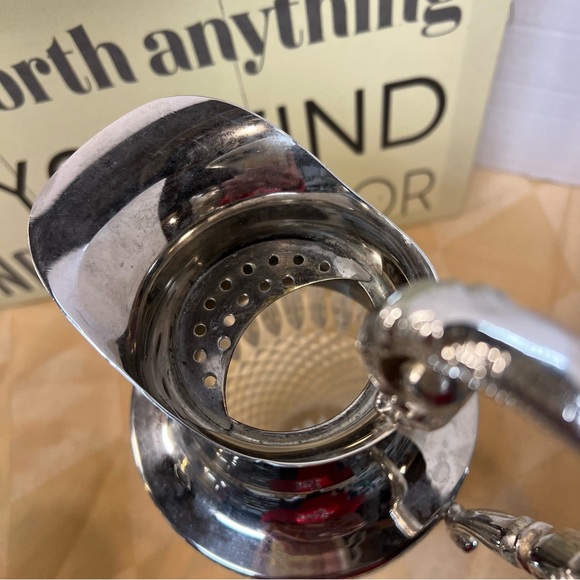 Vintage Set of 2 Victorian Silver & Pressed Glass High Quality Pitcher RARE Set - Picture 11 of 15